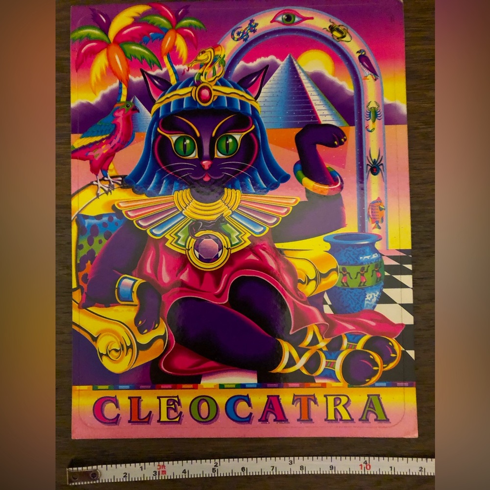 VTG Lisa Frank - Jumbo Sticker - Cleocatra